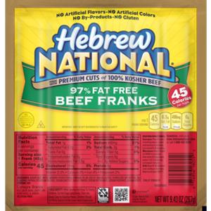 Hebrew National 97% Fat Free Beef Franks