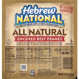Hebrew National All Natural Uncured Beef Franks