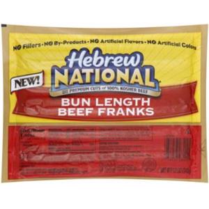 Hebrew National Bun Length Beef Franks