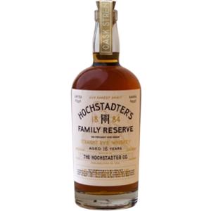 Hochstadter's Family Reserve Cask Strength Straight Rye 16 Year Whiskey