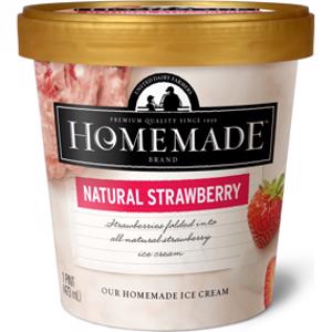 Homemade Brand Natural Strawberry Ice Cream