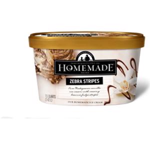 Homemade Brand Zebra Stripes Ice Cream