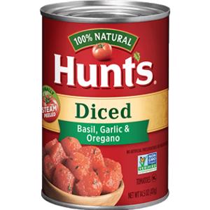 Hunt's Diced Tomatoes w/ Basil, Garlic & Oregano