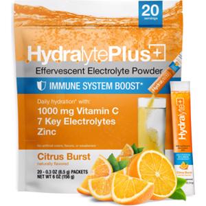 Hydralyte Plus Citrus Burst Immune System Boost Electrolyte Powder