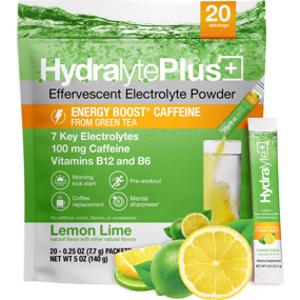 Hydralyte Plus Lemon Lime Energy Boost Electrolyte Powder