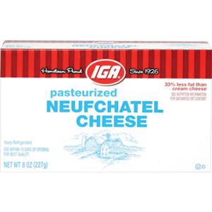 IGA Neufchatel Cream Cheese