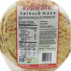 Indian Life Spinach Naan