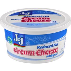J&J Reduced Fat Whipped Cream Cheese