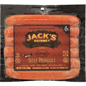 Jack's Gourmet Spicy Beef Merguez Sausage