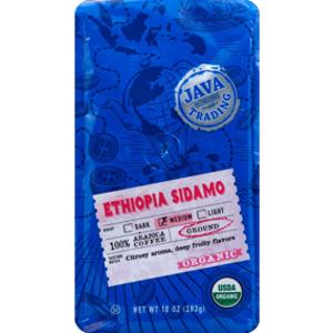 Java Trading Organic Ethiopia Sidamo Ground Coffee