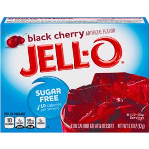 Jell-O Sugar Free Black Cherry Gelatin Mix