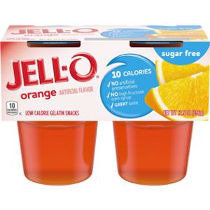 Jell-O Sugar Free Orange Gelatin Snacks