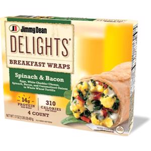 Jimmy Dean Delights Spinach & Bacon Breakfast Wrap