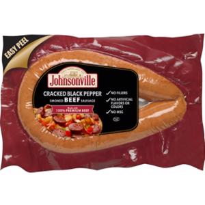 Johnsonville Cracked Black Pepper Beef Smoked Rope Sausage