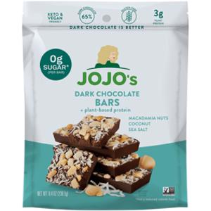 Jojo's Dark Chocolate Macadamia Coconut Sea Salt Bars