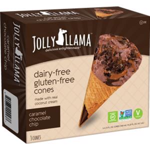 Jolly Llama Caramel Chocolate Chip Cone