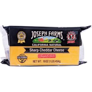 Joseph Farms Sharp Cheddar Cheese Block