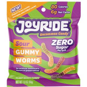 Joyride Zero Sour Gummy Worms
