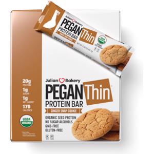 Julian Bakery Pegan Thin Ginger Snap Cookie Protein Bar