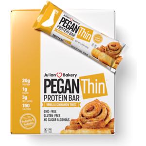 Julian Bakery Pegan Thin Vanilla Cinnamon Twist Protein Bar