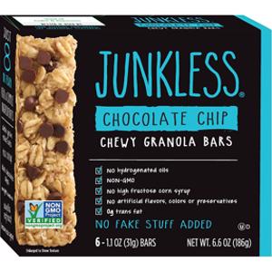 Junkless Chocolate Chip Chewy Granola Bars