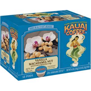 Kauai Coffee Vanilla Macadamia Nut Coffee Pods