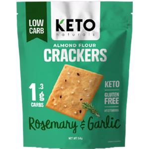 Keto Naturals Rosemary & Garlic Almond Flour Crackers