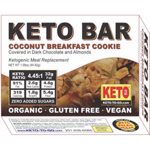 Keto To Go Coconut Breakfast Cookie Keto Bar