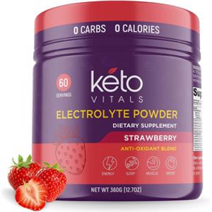 Keto Vitals Strawberry Electrolyte Powder