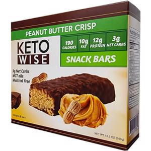 Keto Wise Peanut Butter Crisp Snack Bar
