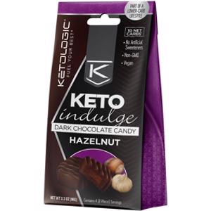 Ketologic Keto Indulge Dark Chocolate Hazelnut Candy