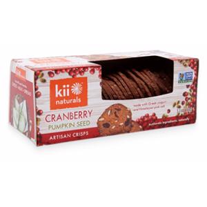 Kii Naturals Cranberry Pumpkin Seed Artisan Crisps