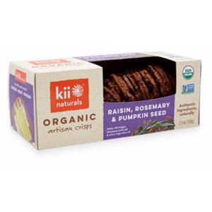 Kii Naturals Organic Raisin, Rosemary & Pumpkin Seed Artisan Crisps