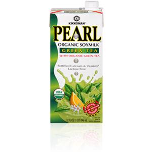 Kikkoman Pearl Organic Green Tea Soymilk