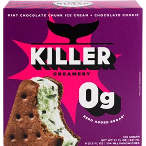 Killer Creamery Mint Chocolate Chunk Ice Cream Sandwich