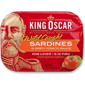 King Oscar Sardines in Zesty Tomato Sauce