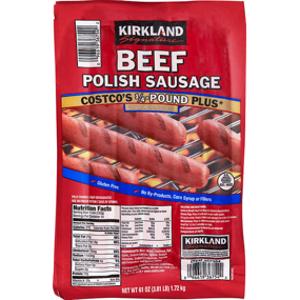 Kirkland Signature Beef Polish Sausage