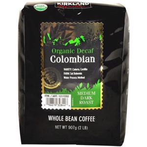 Kirkland Signature Organic Colombian Decaf Whole Bean Coffee