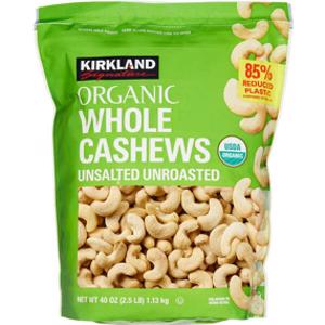 Kirkland Signature Organic Unsalted Unroasted Whole Cashews