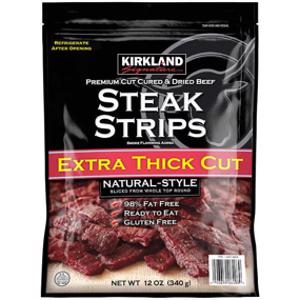 Kirkland Signature Premium Extra Thick Steak Strips
