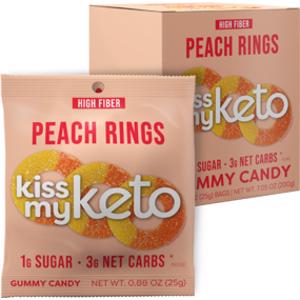 Kiss My Keto Peach Rings Gummy Candy