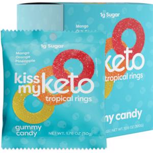 Kiss My Keto Tropical Rings Gummy Candy