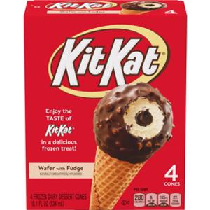 Kit Kat Wafer w/ Fudge Sundae Cone