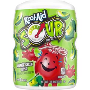 Kool-Aid Sour Snappin' Green Apple Drink Mix