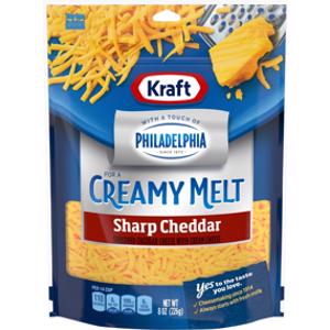 Kraft Creamy Melt Shredded Sharp Cheddar Cheese