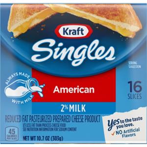 Kraft Reduced Fat American Cheese Slices