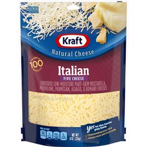 Kraft Shredded Italian Five Cheese