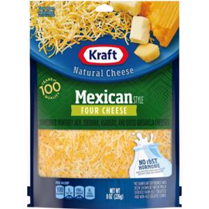 Kraft Shredded Mexican Style Four Cheese