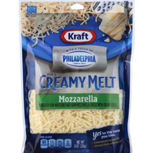 Kraft Shredded Mozzarella Cheese w/ a Touch of Philadelphia Cream Cheese