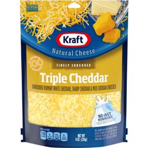 Kraft Shredded Triple Cheddar Natural Cheese